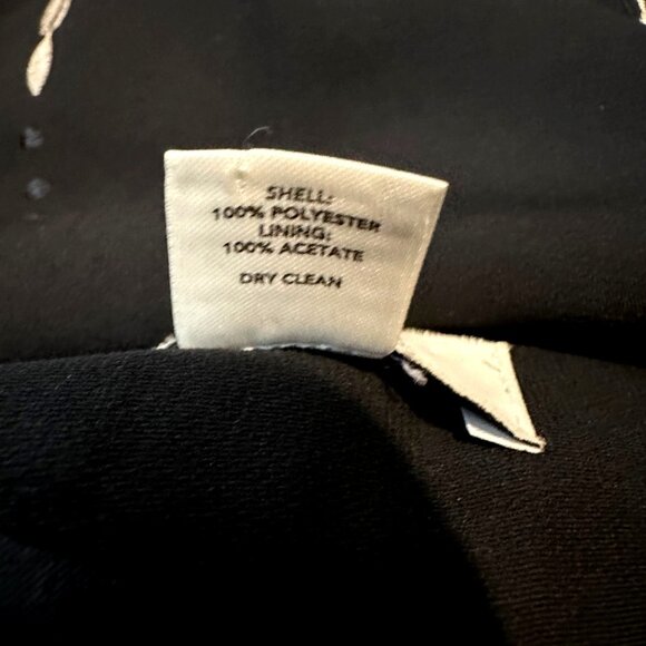 Dark Academia Black Gold Embroidery Skirt Size 4 A-line Side Zip Whimsy Preppy - Picture 9 of 9